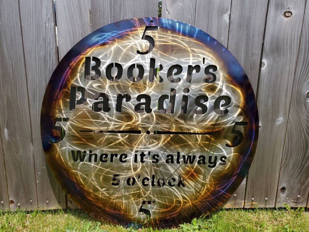 Custom Metal Always 5 O'clock Sign Etsy