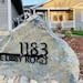 Custom Metal Address Sign for Rock Personalized Custom - Etsy