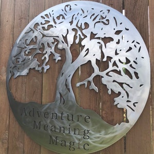 Custom Metal Personalized Tree of Life - Etsy