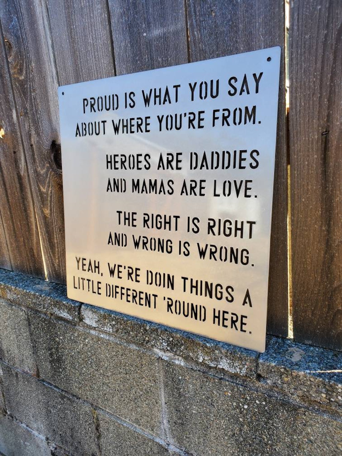 Custom metal script wall decor art custom text writing Etsy