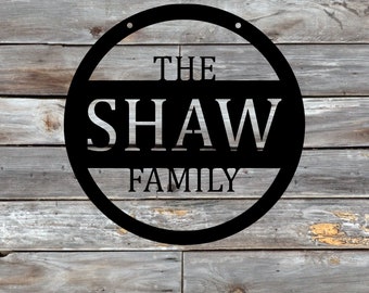 Hanging Farm Sign, Custom Metal Sign, Personalized Family Name Sign, Wedding Gift, Ranch Entrance Sign, Property Sign