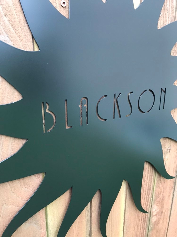 Custom Metal Personalized Sun Sign - Etsy