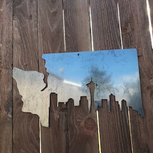 Custom Metal Seattle Washington Skyline