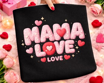 Latch Hook Yarn Valentines Day Bundle | Xoxo Faux Embroidery Png Instant Download
