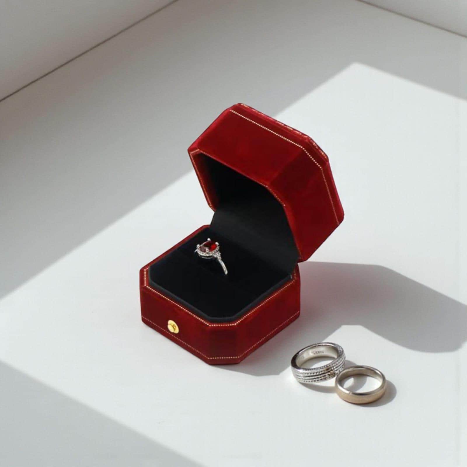 Ring Velvet Jewelry Boxes, Organizers & Packaging for sale