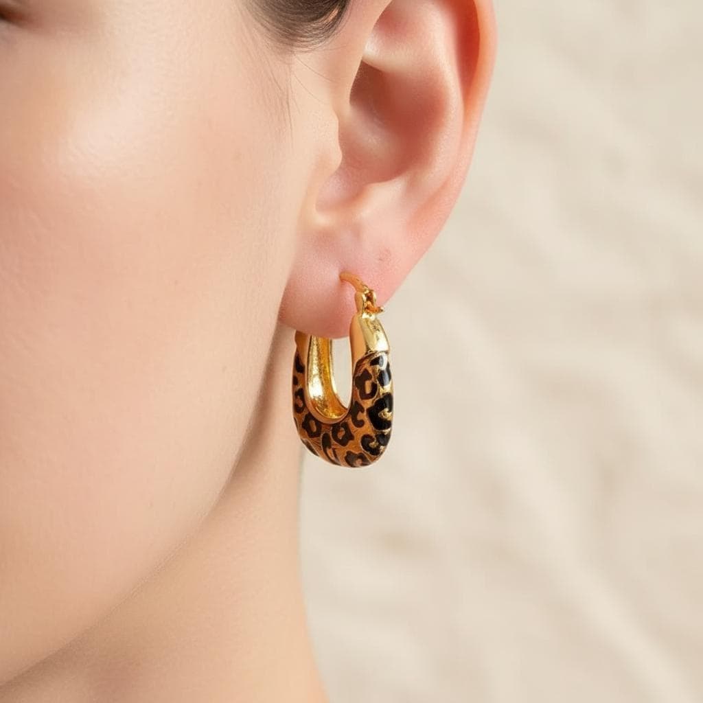 Boucles D'oreilles Clips Vintage Grossé - Années 80/90 - Occasion