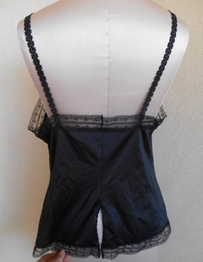 Jenelle of California Size 38 Half Slip Cami Black Camisole
