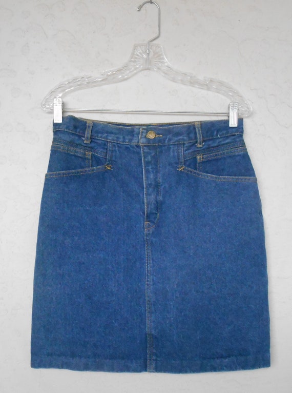 Blue Denim | Jean Skirt Vintage Jordache Blue Deni