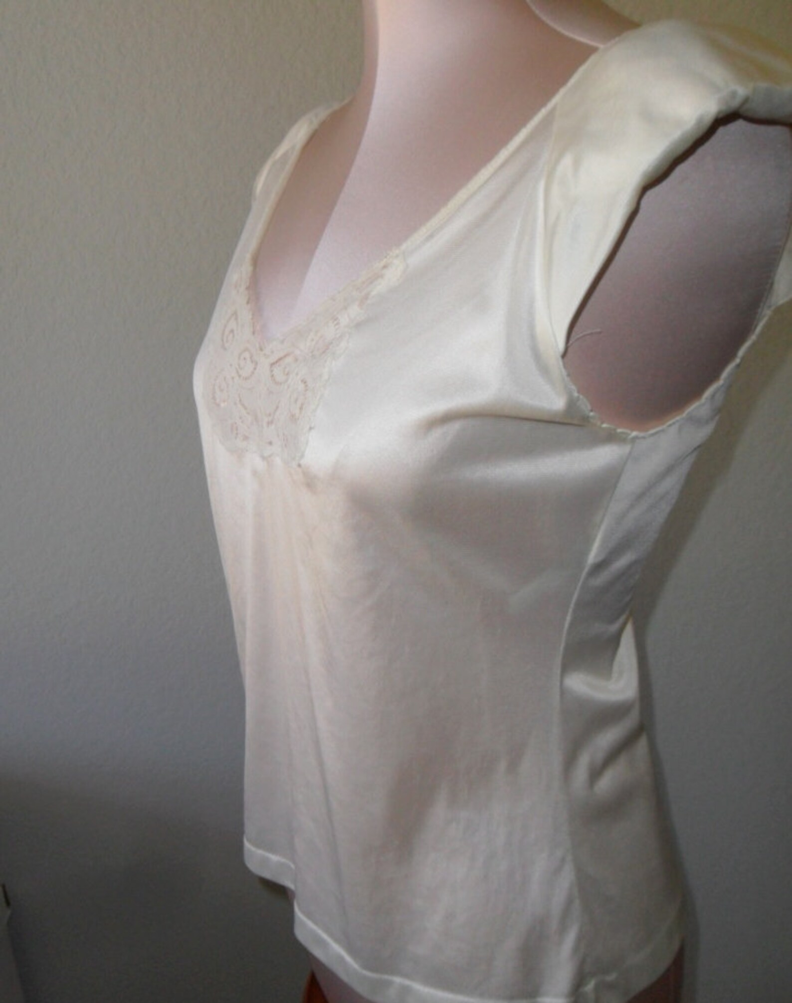 Vintage Camisole Bali Ivory with Shoulder Pads Cami Size 32 Etsy