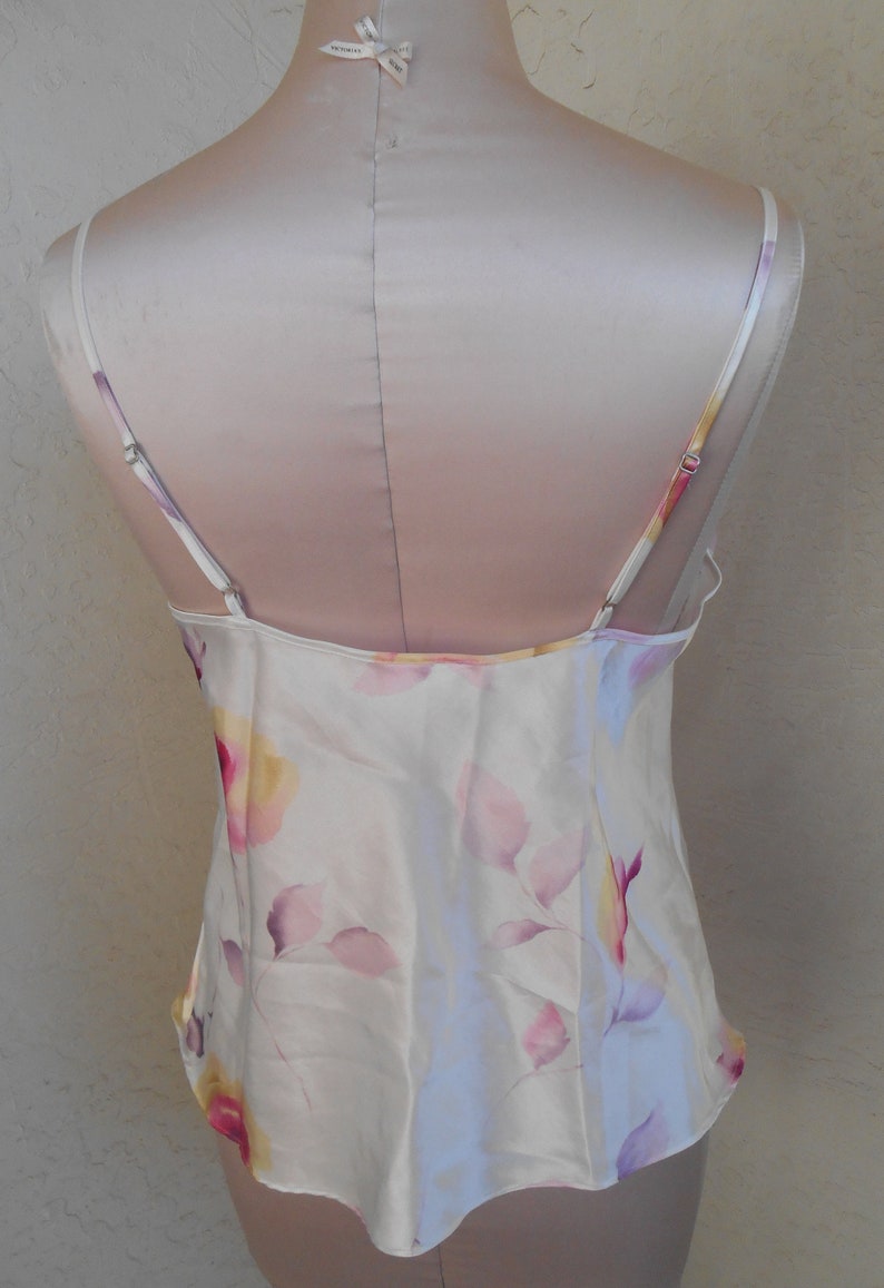 Avon Satin Camisole Floral Size Medium Vintage Avon Intimates
