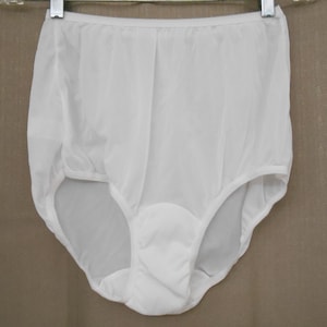 White Panty | Panties Nylon Granny Dixie Belle Size 7 High Waisted