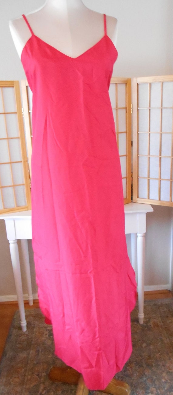 Pink Satin | Chemise Negligee Night Gown Nightie D