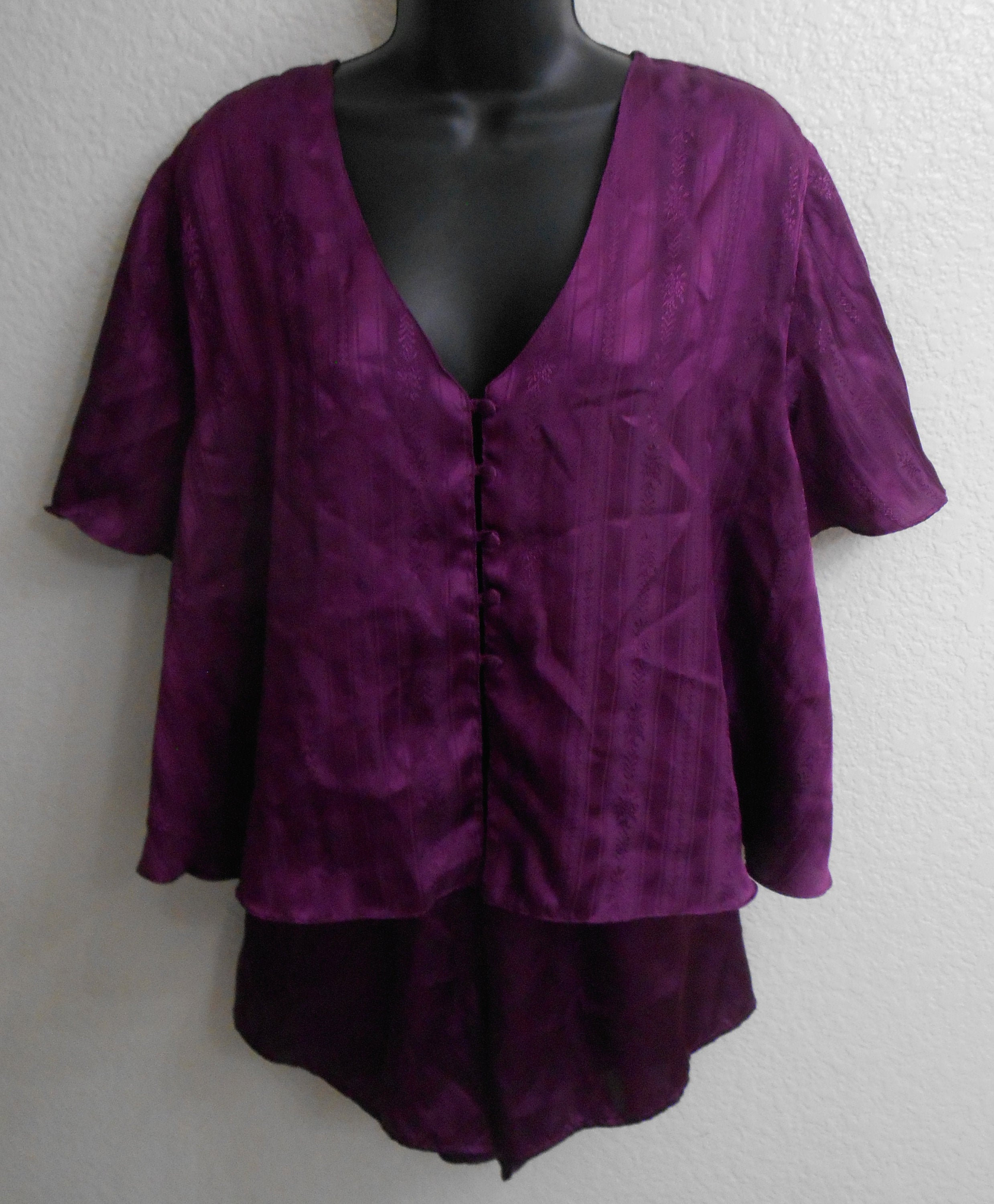 Purple Satin | Pajamas Vintage Victoria's Secret Lounge Set Size Large