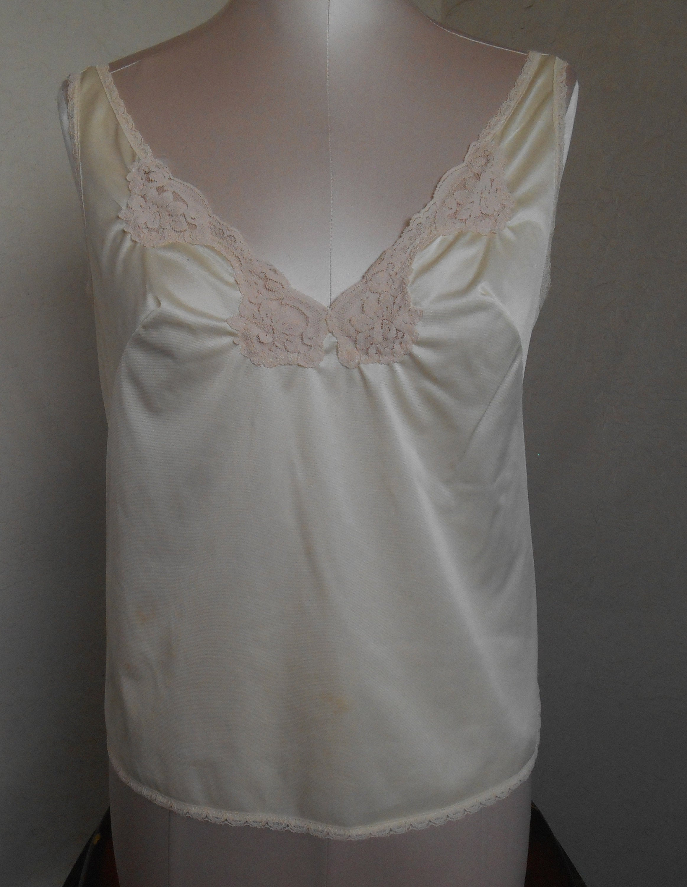Beige Camisole Cami by Sears Size 34 Nylon Anti Cling | Etsy