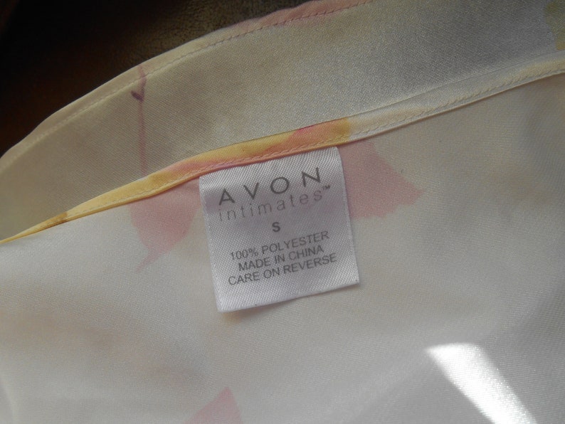 Avon Satin Camisole Floral Size Medium Vintage Avon Intimates