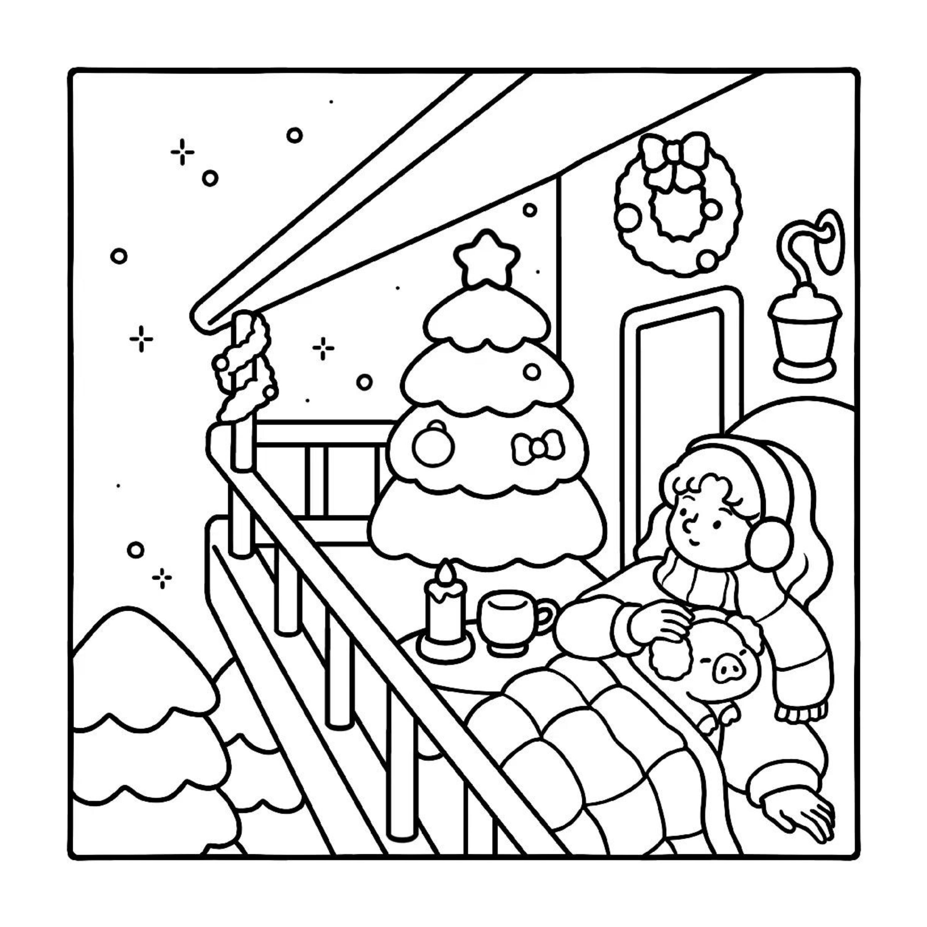 Chill Moments Coloring Book, Cute and Cozy Digital Coloring Pages ...