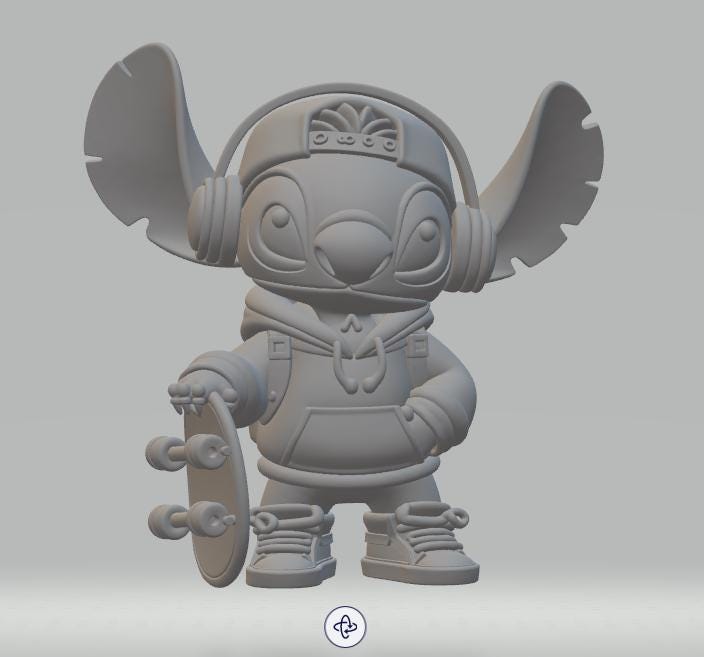 Stitch STL File for 3D Printing - Lilo and Stitch Figure - Digital ...
