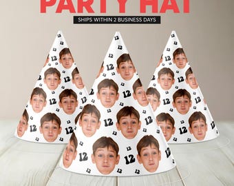 Custom Photo Face Party Cone Hats | Birthday Celebration