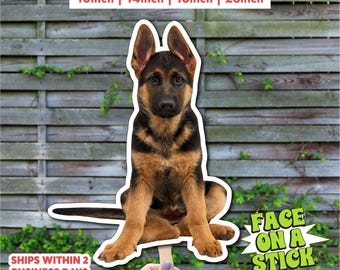Custom Dog Cutout on a Stick | Personalized Pet Photo Prop | Custom Lifesize Pet Cutout | Dog Photo Booth Prop | Personalized Dog Cutout