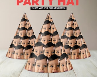 Custom Face Party Hat | Personalized Birthday Celebration