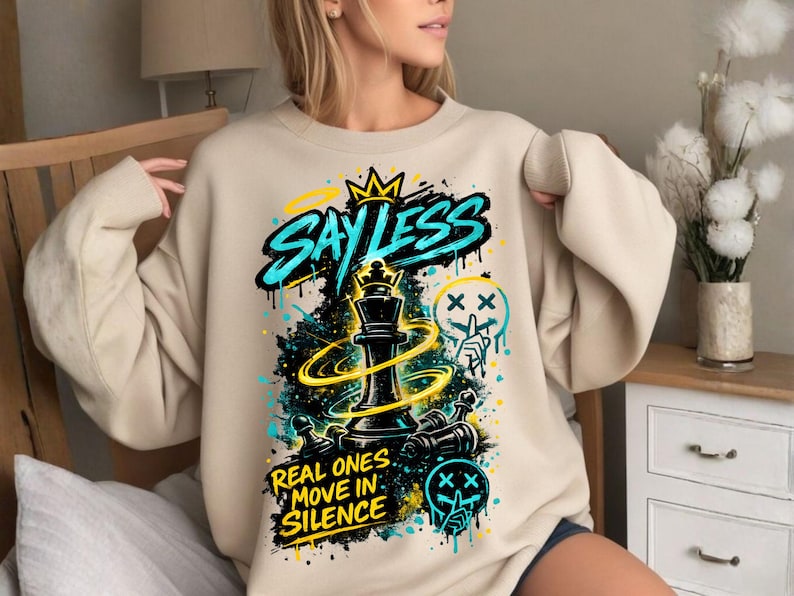 Say Less Chess King PNG, Streetwear Motivation Graphic (digital ...