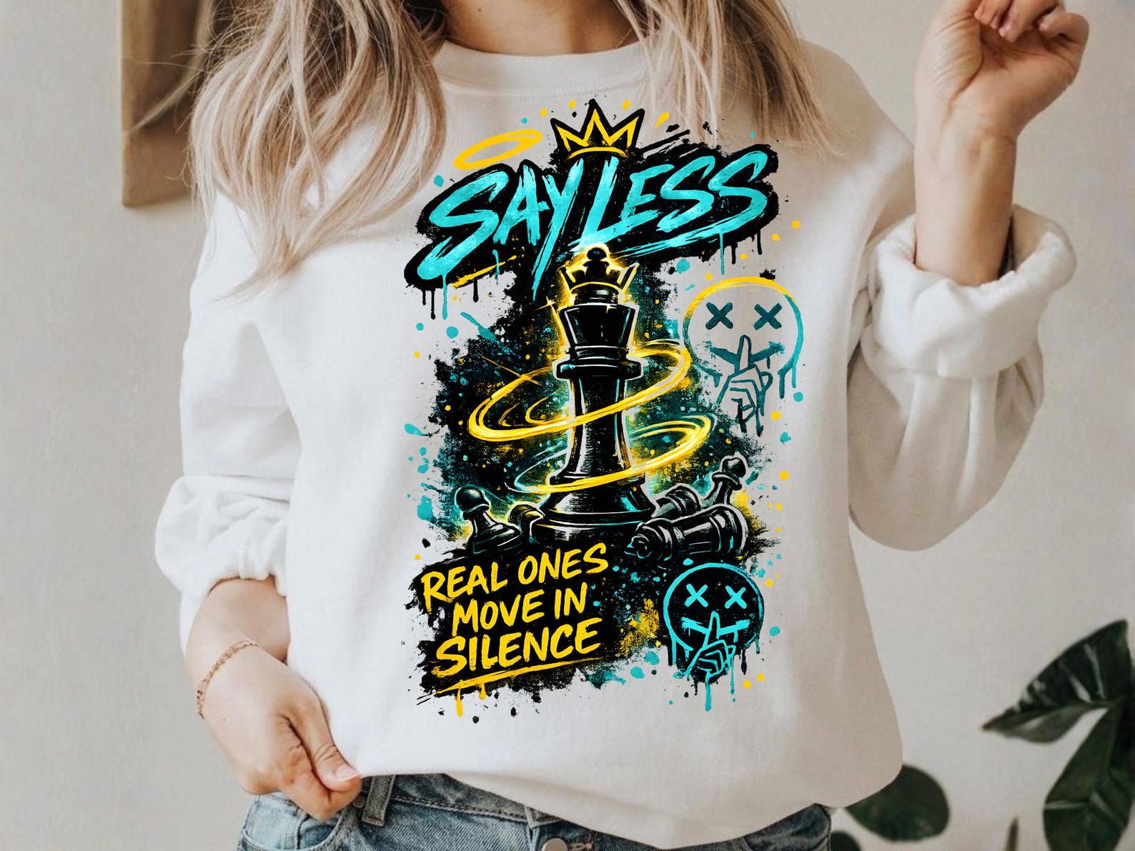 Say Less Chess King PNG, Streetwear Motivation Graphic (digital ...