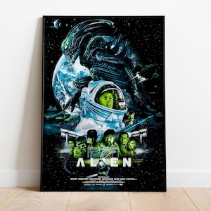 Alien-affisch | Ripley-väggkonst | Rullad canvastryck | Presentfilmaffisch • 3