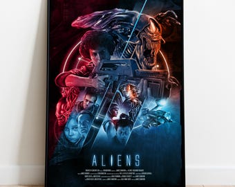 Buitenaardse poster | Muurkunst Ripley | Opgerolde canvasafdruk | Cadeaufilmposter • 2