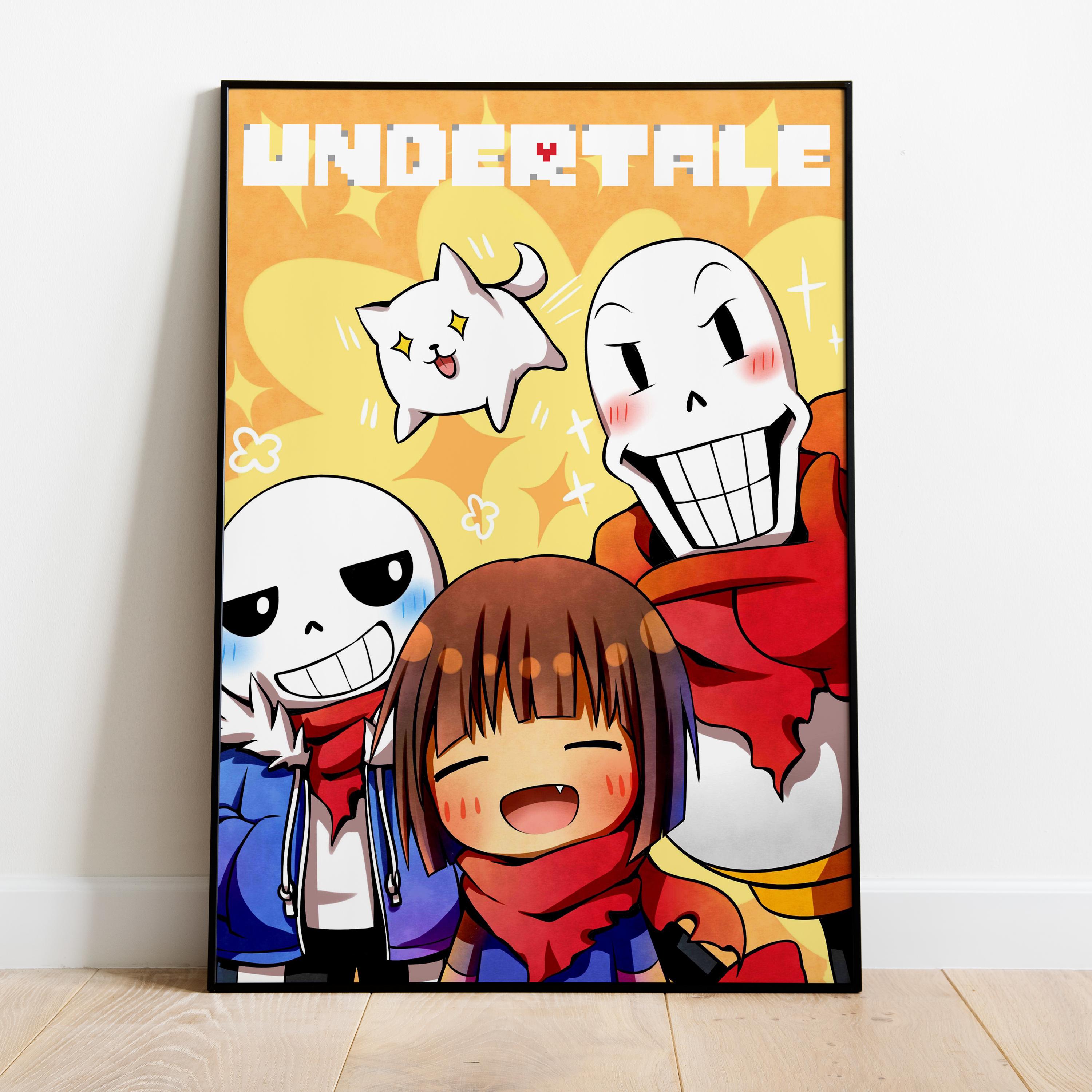 Frisk R3 Undertale Game Poster | Frisk Wall Art | Rolled Canvas Print - Etsy