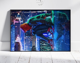 Póster de Spiderman: Un nuevo universo: Lámina artística de Miles Morales