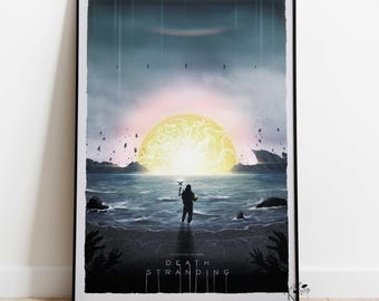 Death Stranding Game Poster | Sam Porter Bridges Wall Art | Rolled Canvas Print