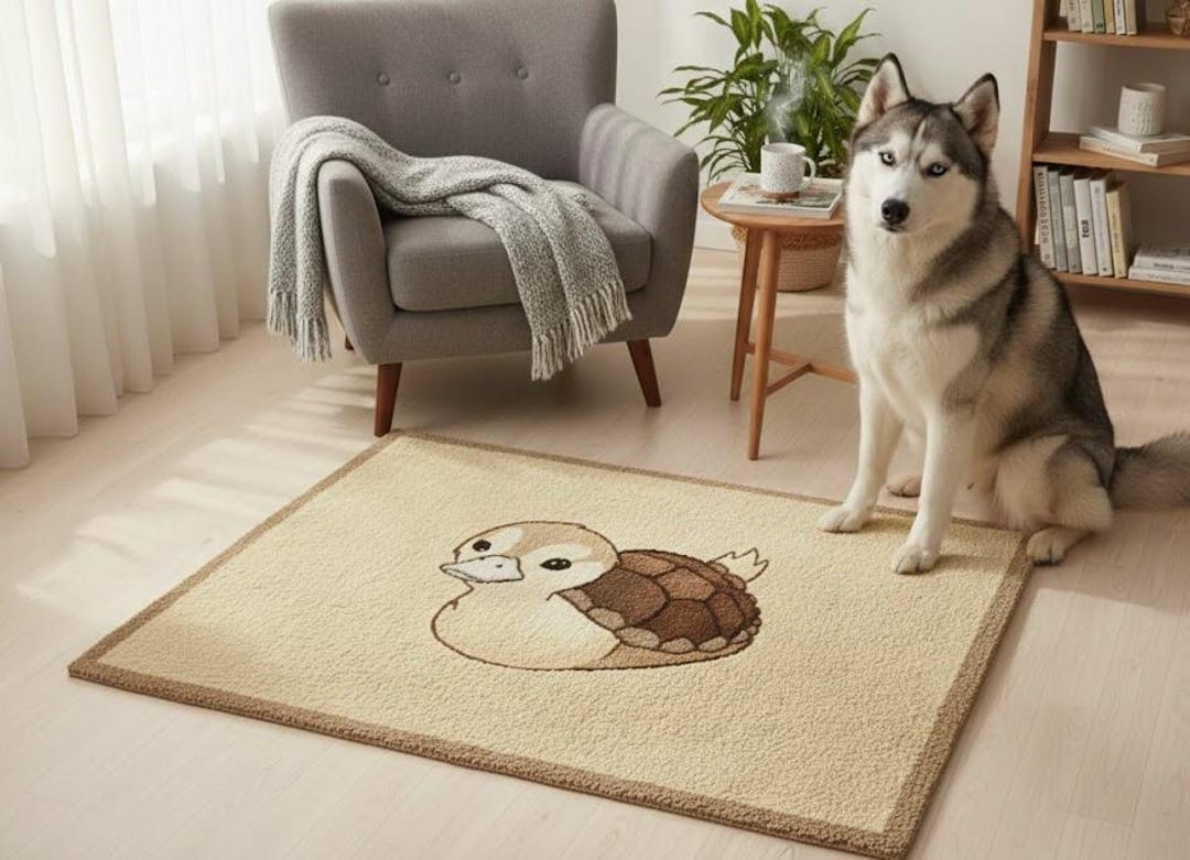 Duck Nursery Area Rug, Kids Animal Carpet, Soft Playroom Floor Mat - Etsy