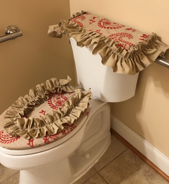 Navy Blue Elongated Toilet Seat Cover Velcromag