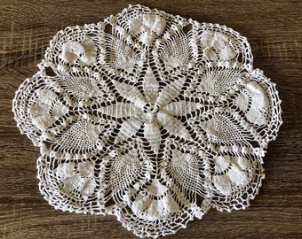 Vintage White Round Doily