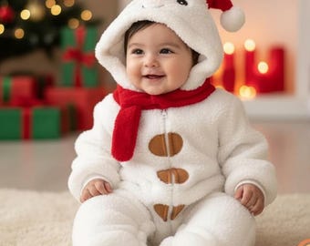 Baby Christmas outfit – Snowman Romper for Newborns & Toddlers