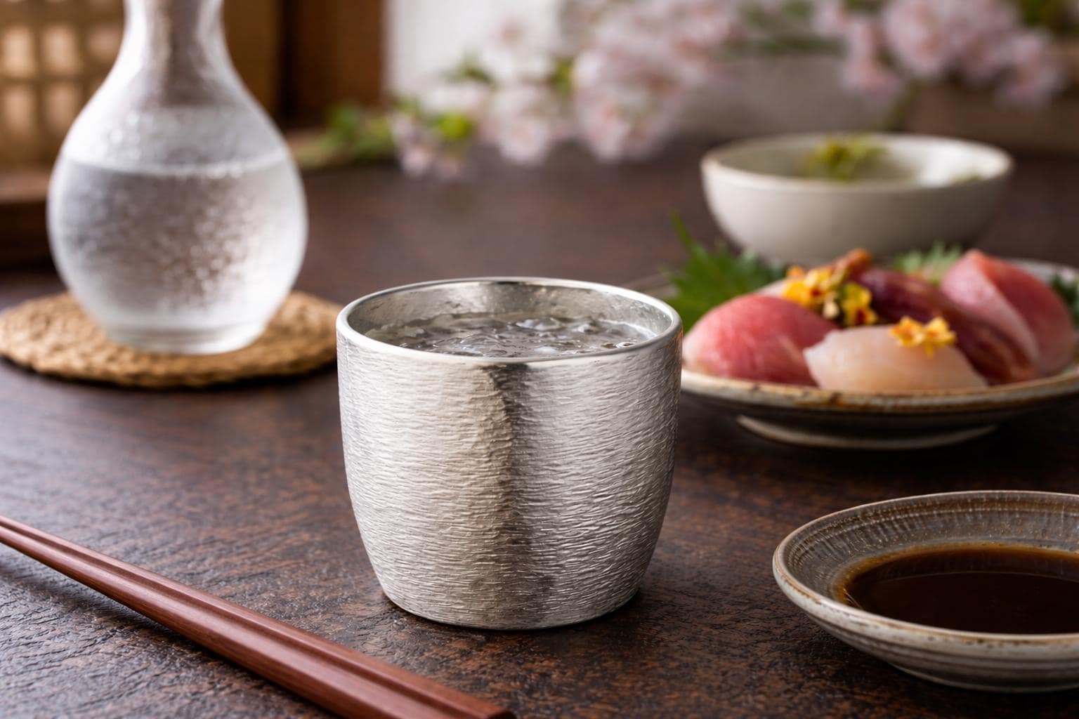 Japanese Pewter Sake - Etsy