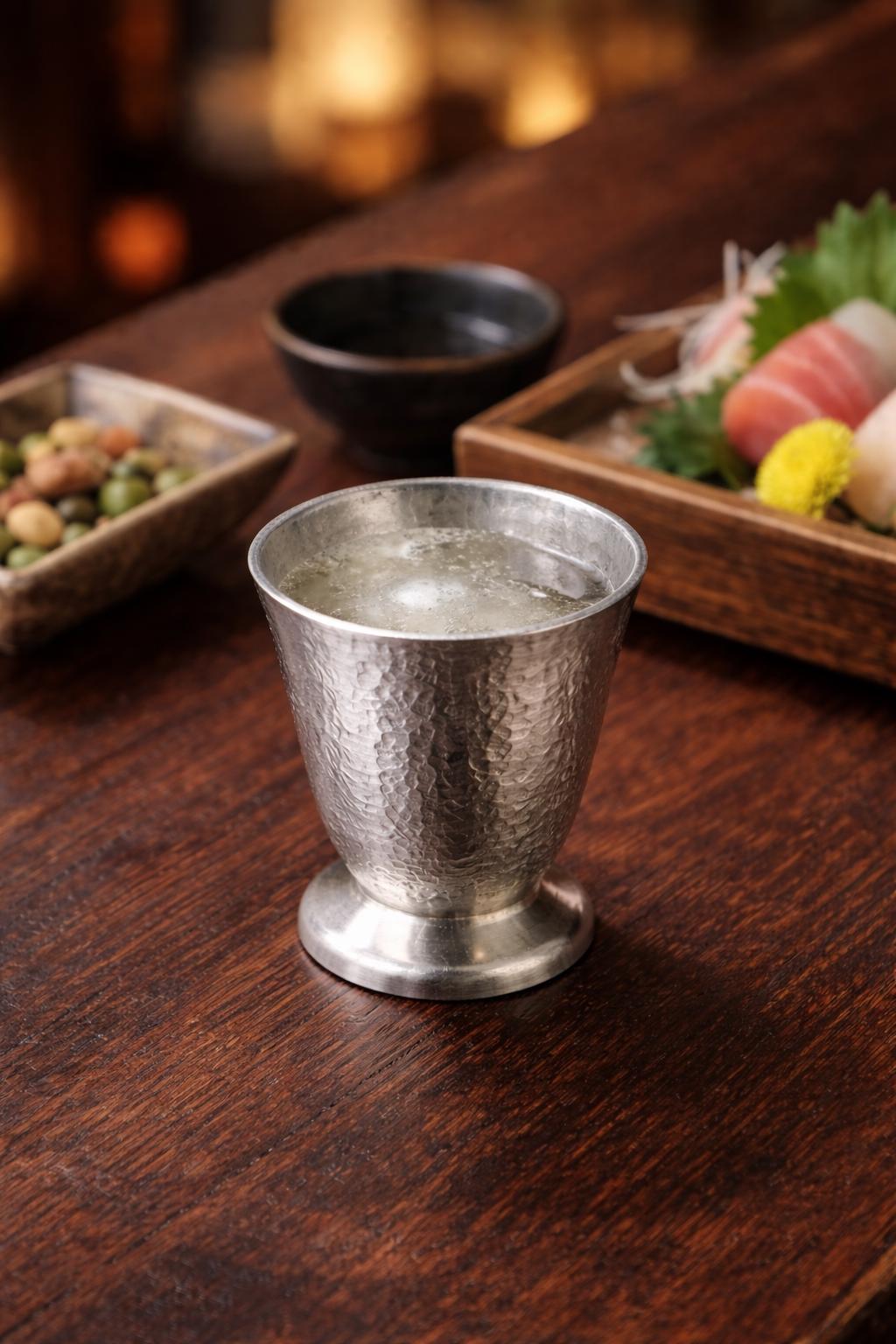 Japanese Pewter Sake - Etsy
