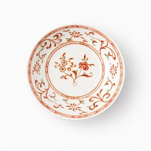 Arita Ware Annan Sometsuke "Kiku Karakusa" Tazón grande / Tazón de servicio de porcelana japonesa / Japón hecho a mano