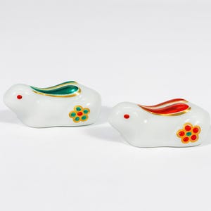 九谷焼伝統工芸　手描き箸置き 箸置九谷焼 - Etsy 日本