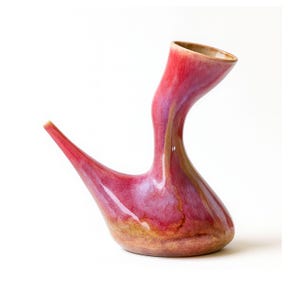 Aganoyaki Porron Karaf “Rood” | Traditioneel Japans aardewerk | Wijnbeluchtingsfles | Handgemaakt Japan | Wabi-Sabi-servies