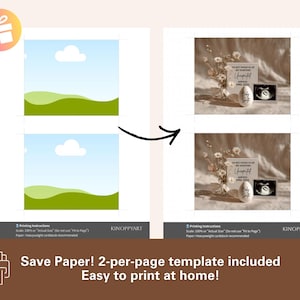 Gender announcement template, baby birth announcement template, girl announcement, editable Canva template, baby girl birth announcement