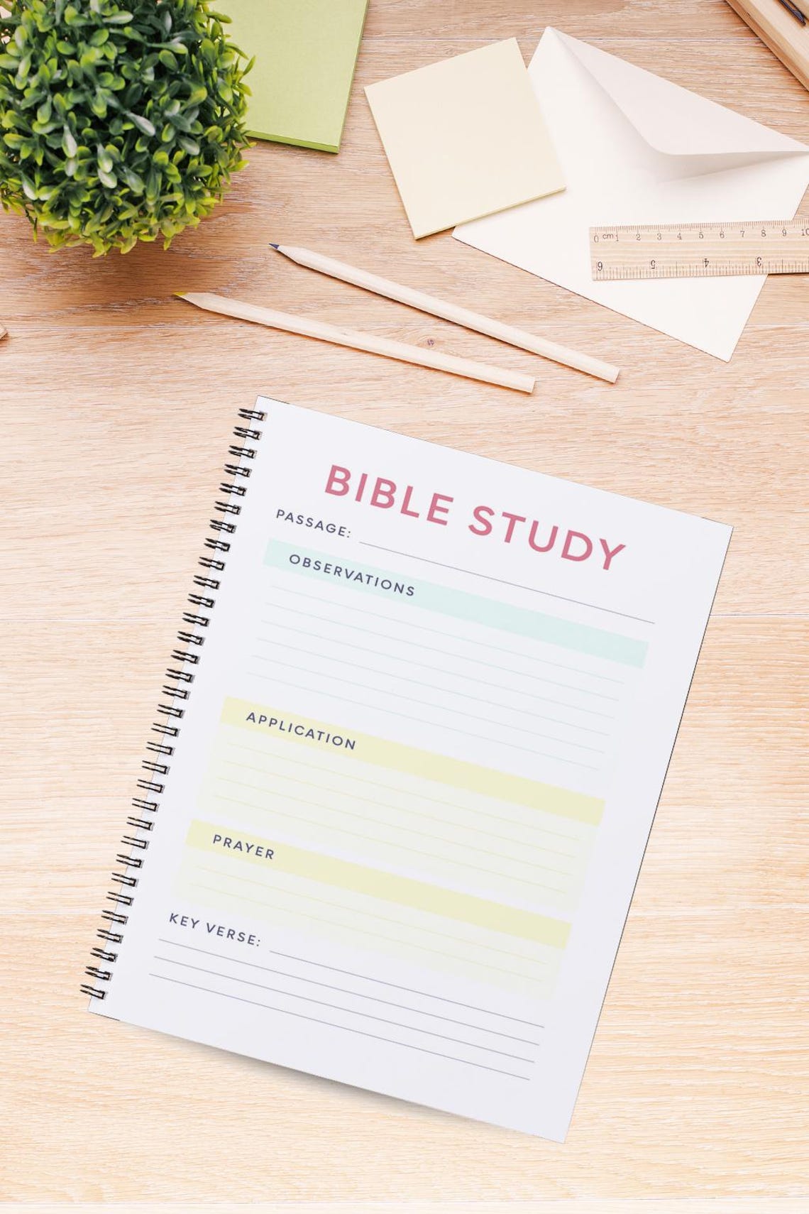 Printable Bible Study Worksheet | Pastel Christian Journal Page ...