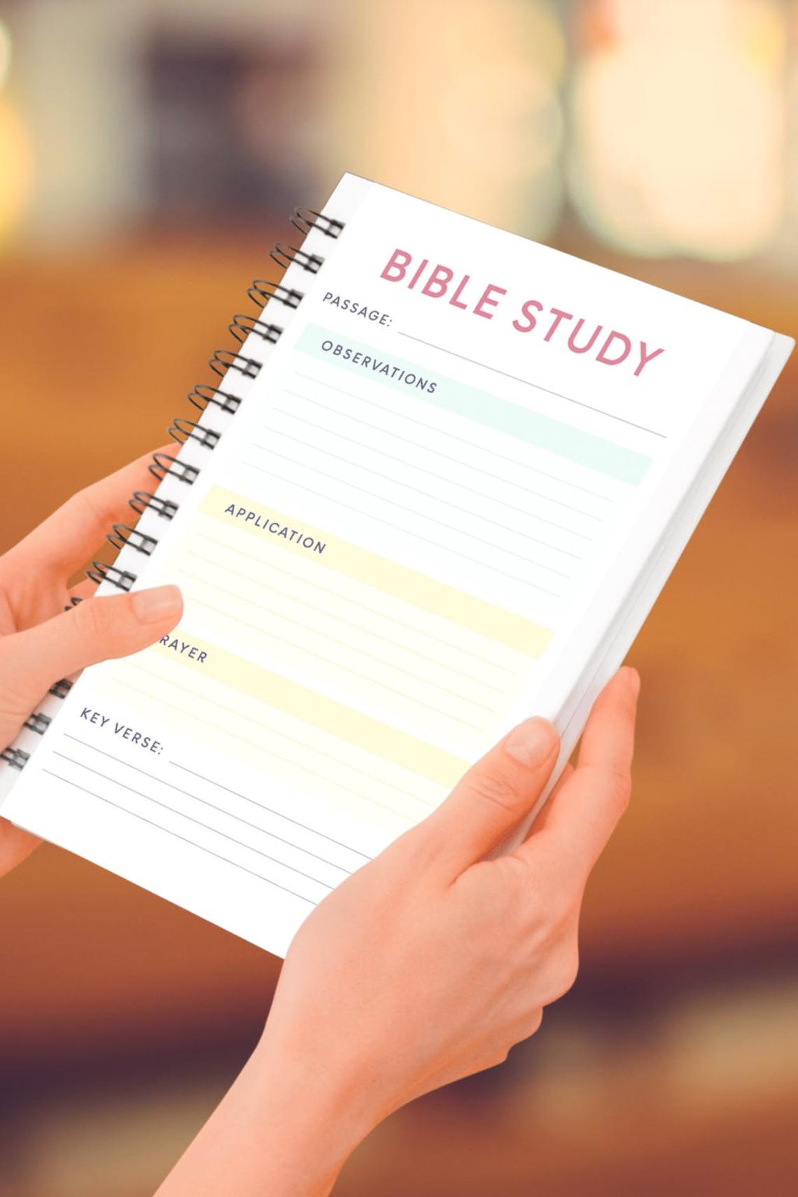 Printable Bible Study Worksheet | Pastel Christian Journal Page ...
