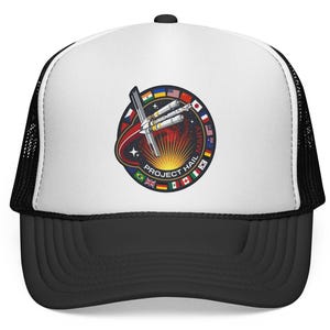 Project Hail Mary Hat, Space Mission Cap, Sci-Fi Fan Gift, Grace Mission Hat, Astronaut Hat, Unisex Mesh Snapback, NASA-inspired logo