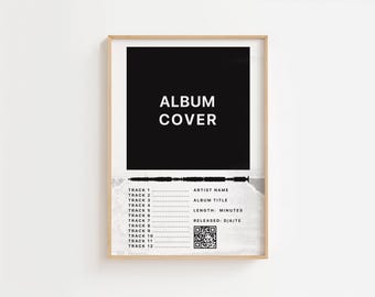 Custom Album Poster | Choose Any LP | Spotify QR Personalised Music Print