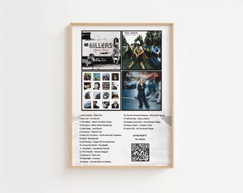 Custom Playlist Print | Music Gift Poster | Personal Spotify QR Wall Art