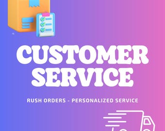 Custom Order Upgrade, Rush Order Service, Personalized Service Add On, Fast Processing