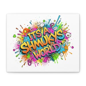 Absurd Slogan Canvas Print | Matte Stretched Wall Art, Glitch Meme Typography
