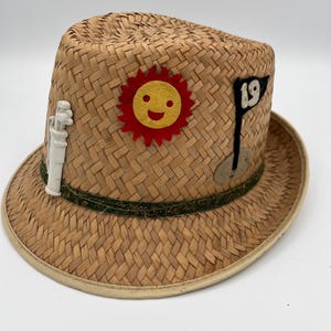 Vintage Straw Golf Hat - Etsy display picture 1