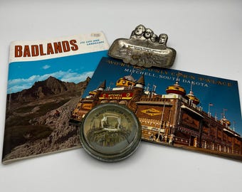Welcome to South Dakota Souvenir Pack - Paperweight, postcards, ashtray, history book